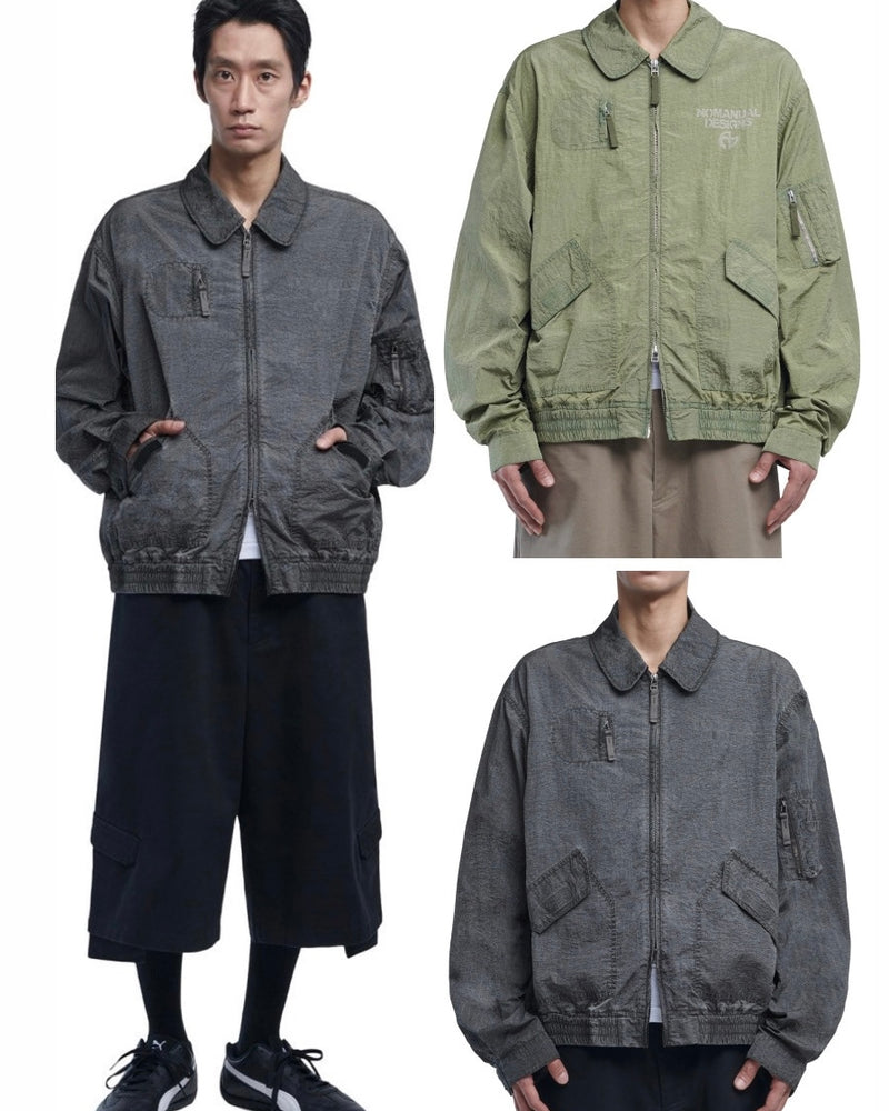 【NOMANUAL】NYLON FLIGHT JACKET