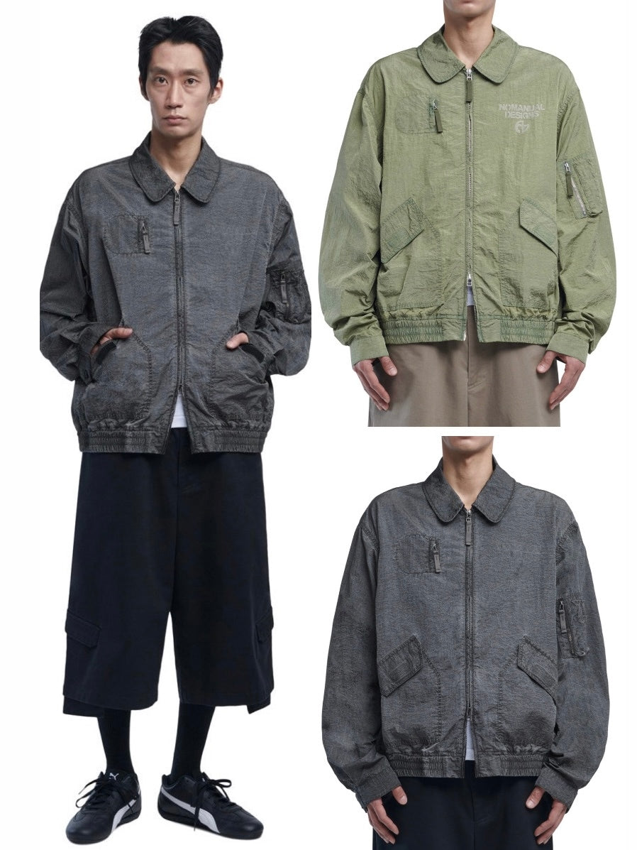 【NOMANUAL】NYLON FLIGHT JACKET