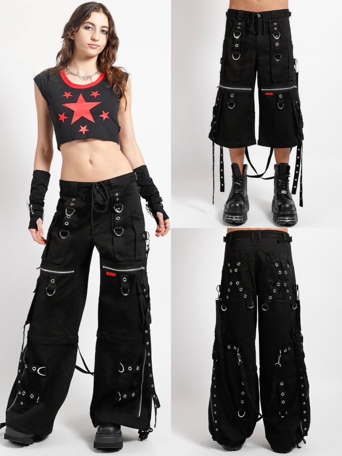 【TRIPP NYC】X-STRAP ZIP OFF PANT[AF7144M] / 【トリップ エヌワイシー】２wayベルトストラップジップオフボンテージパンツ