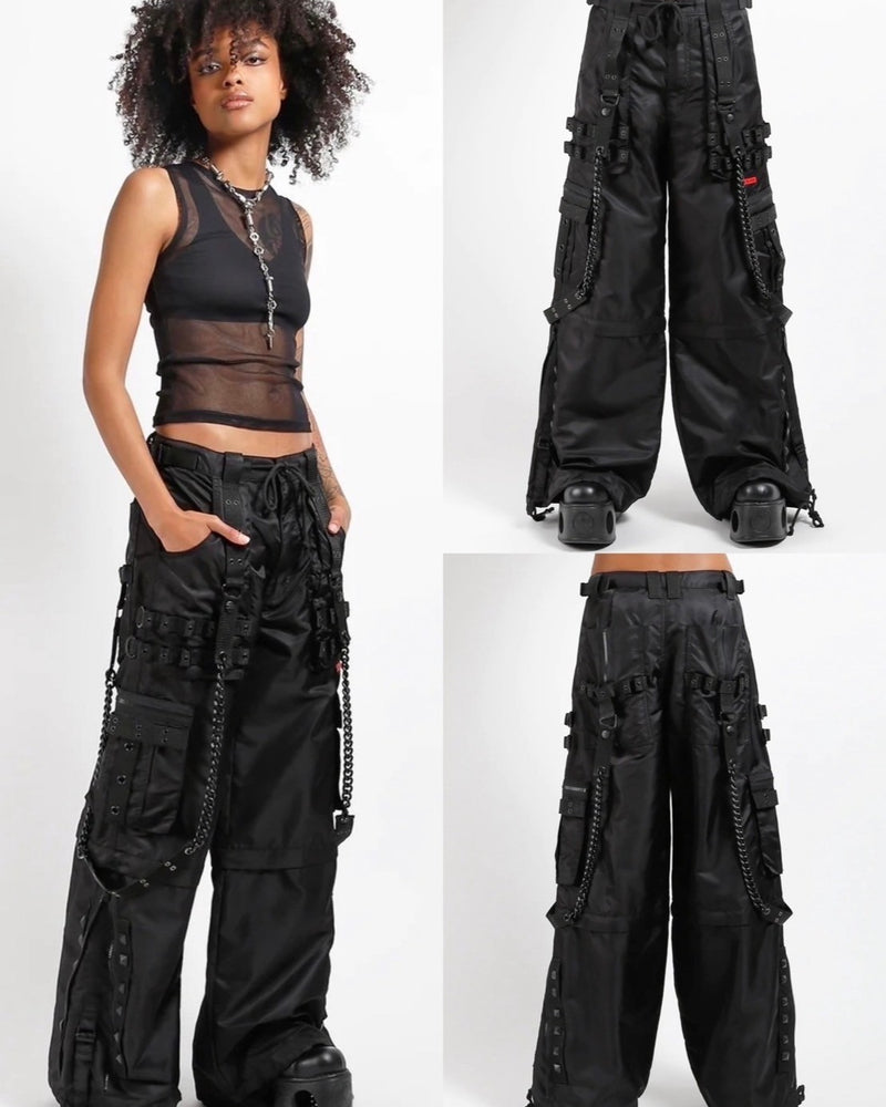【TRIPP nyc】SPACED OUT NYLON PANT[NY7121M] / 【トリップ エヌワイシー】2wayストラップボンテージナイロンワイドパンツ
