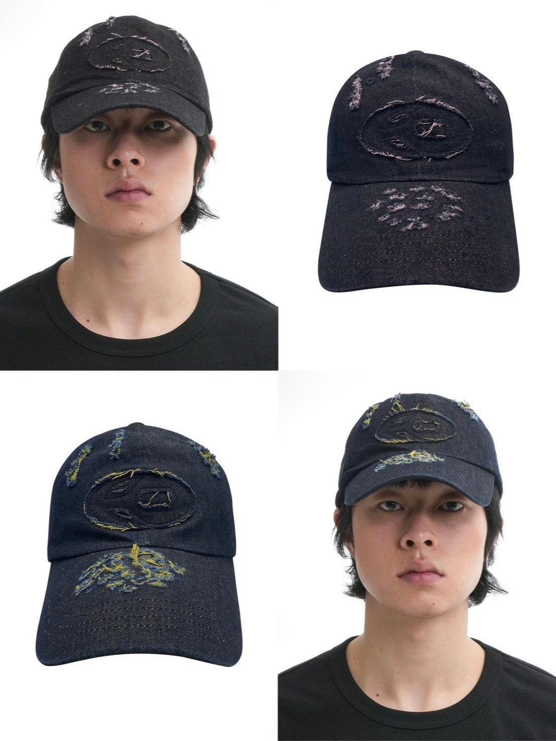 【OY】DESTROYED S.L DENIM CAP
