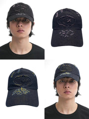 【OY】DESTROYED S.L DENIM CAP