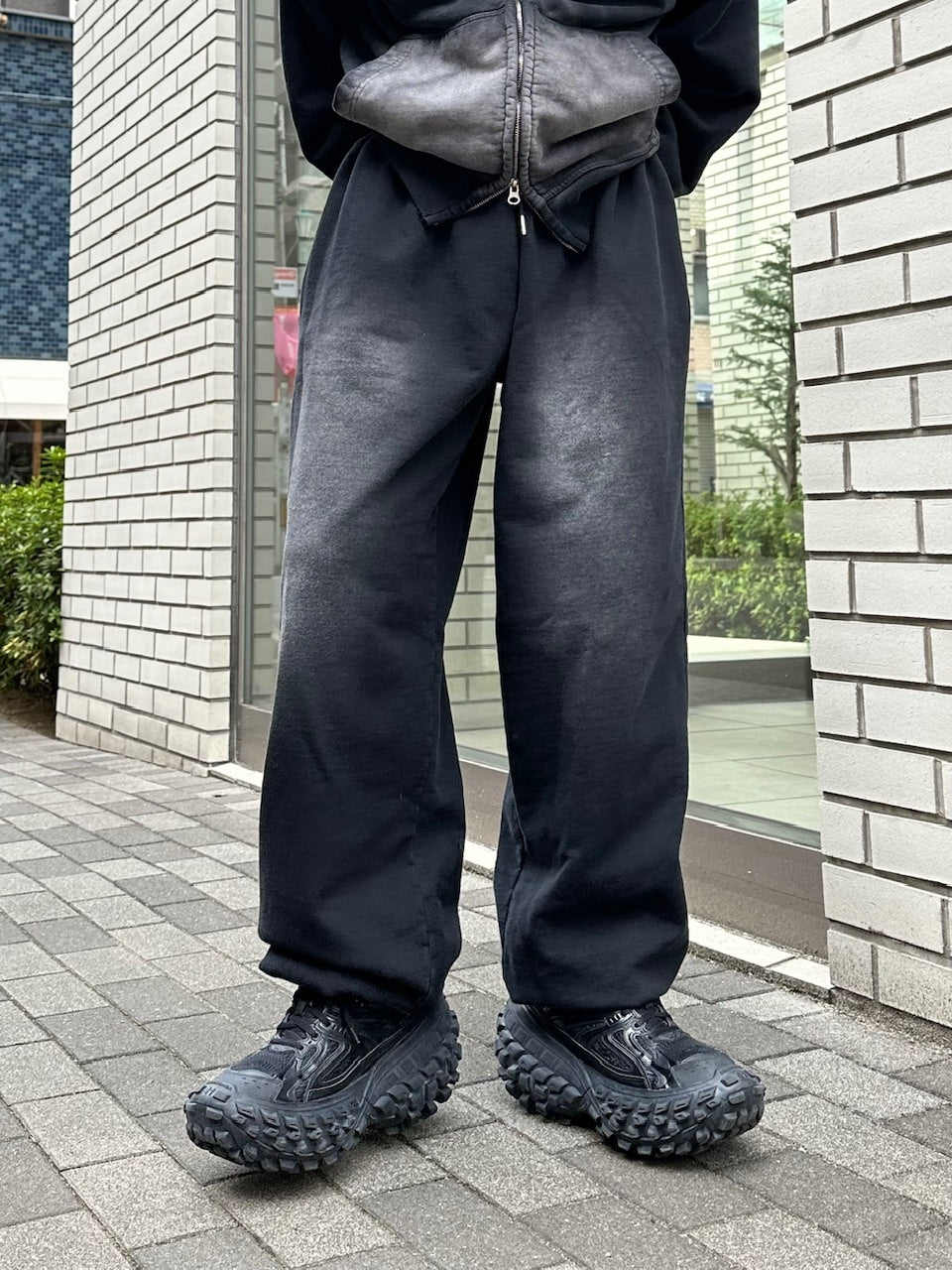 大阪店WEB限定受注制【Chikashitsu +】vintage wash sweat pants