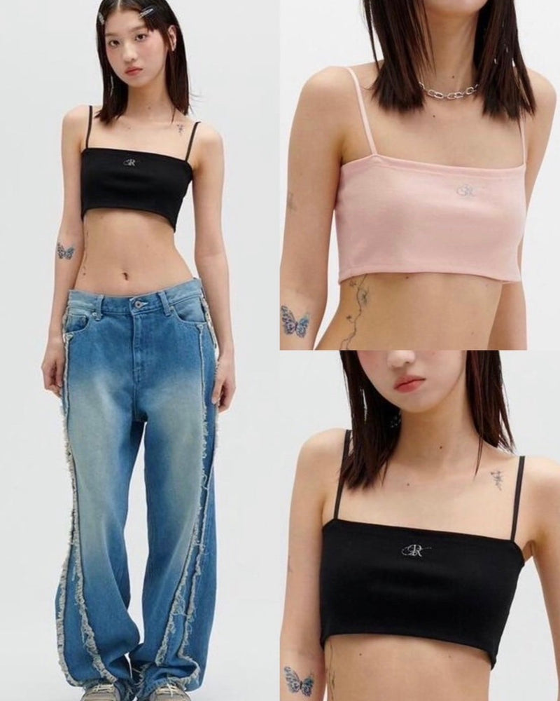 【runningHIGH】LOGO EMBROIDERY TUBE TOP