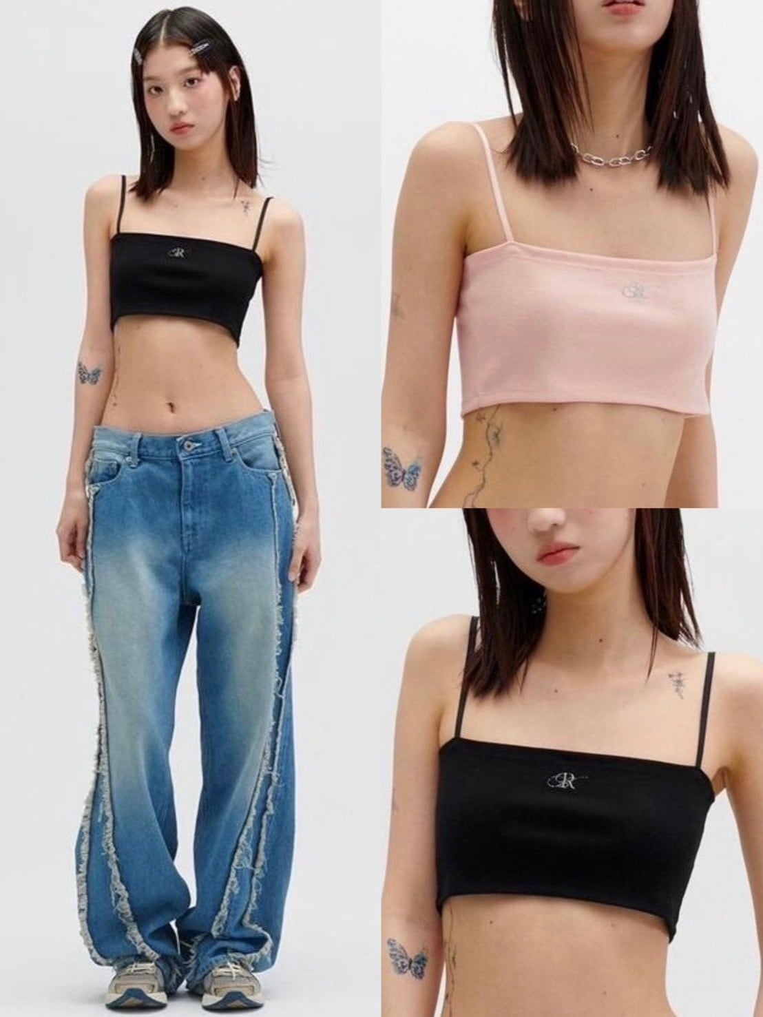 【runningHIGH】LOGO EMBROIDERY TUBE TOP