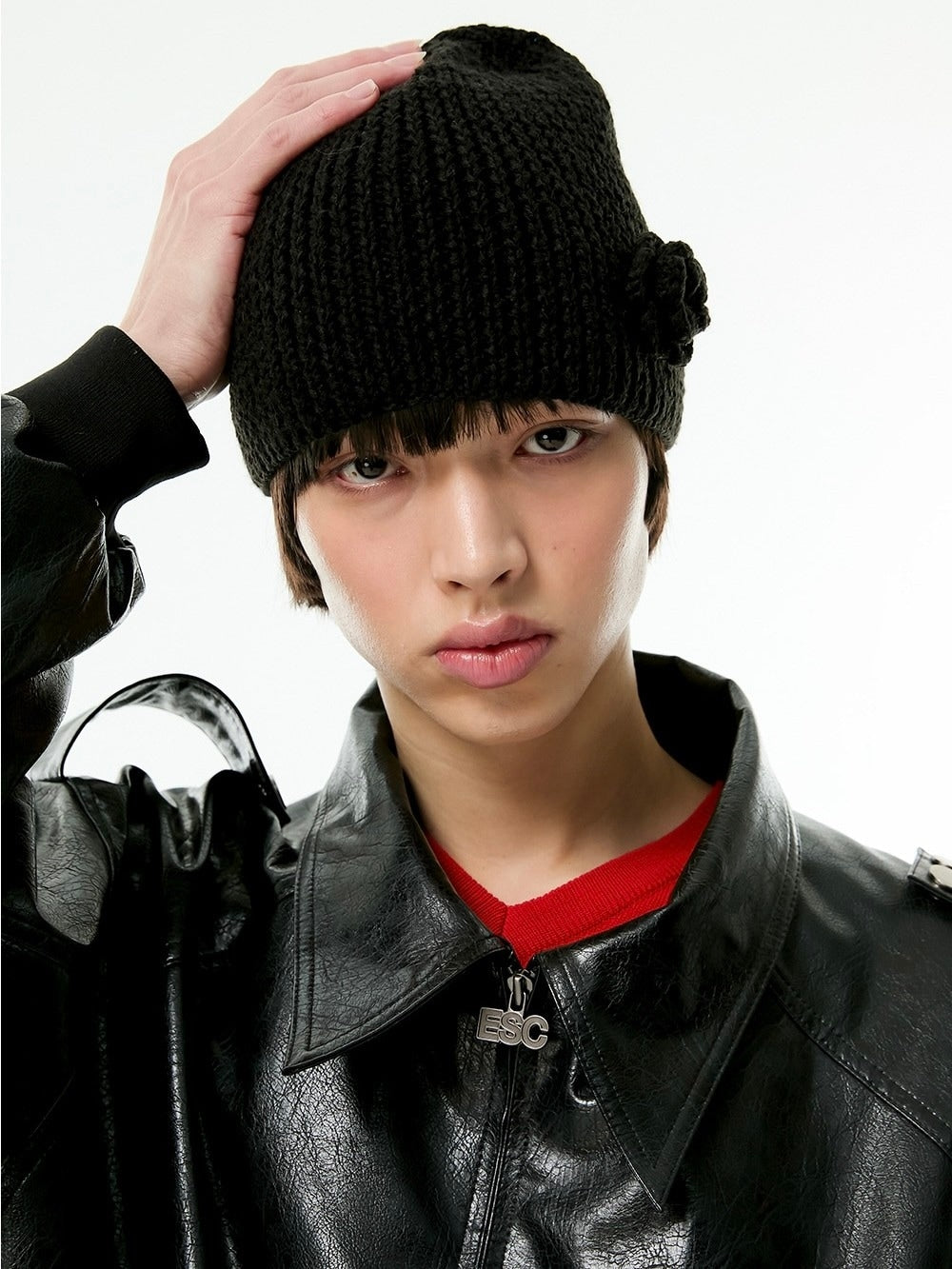 【ESC STUDIO】rose beanie made by mom and aunt
