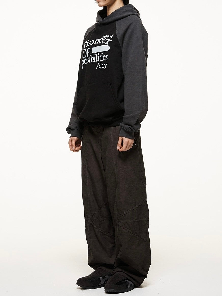 【THECOLDESTMOMENT】pioneer raglan hoodie