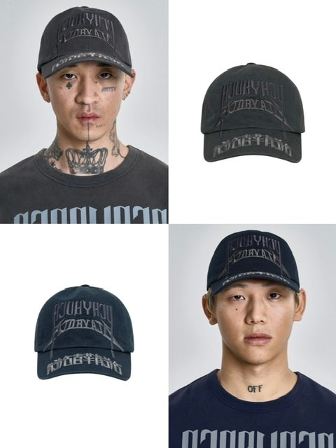 【AJOBYAJO】Arch Logo Washed Cap