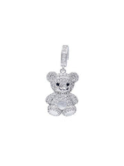 【BLACK PURPLE】cubic character pendant (bear)