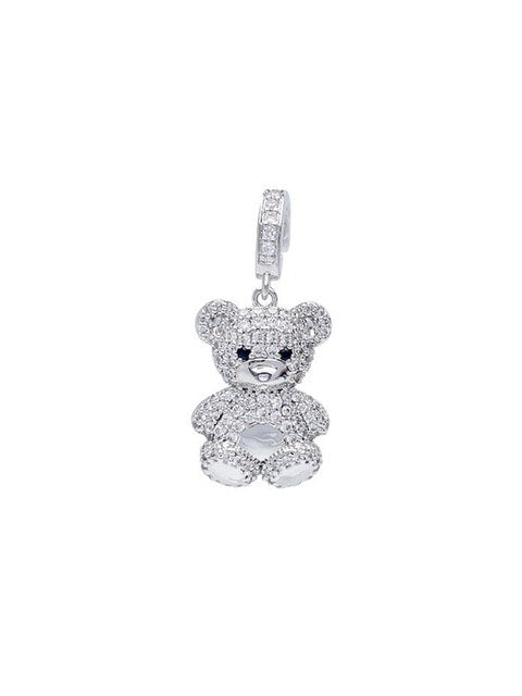 【BLACK PURPLE】cubic character pendant (bear)