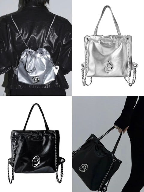 【BLACK PURPLE】Muffin multi bag 2 colors