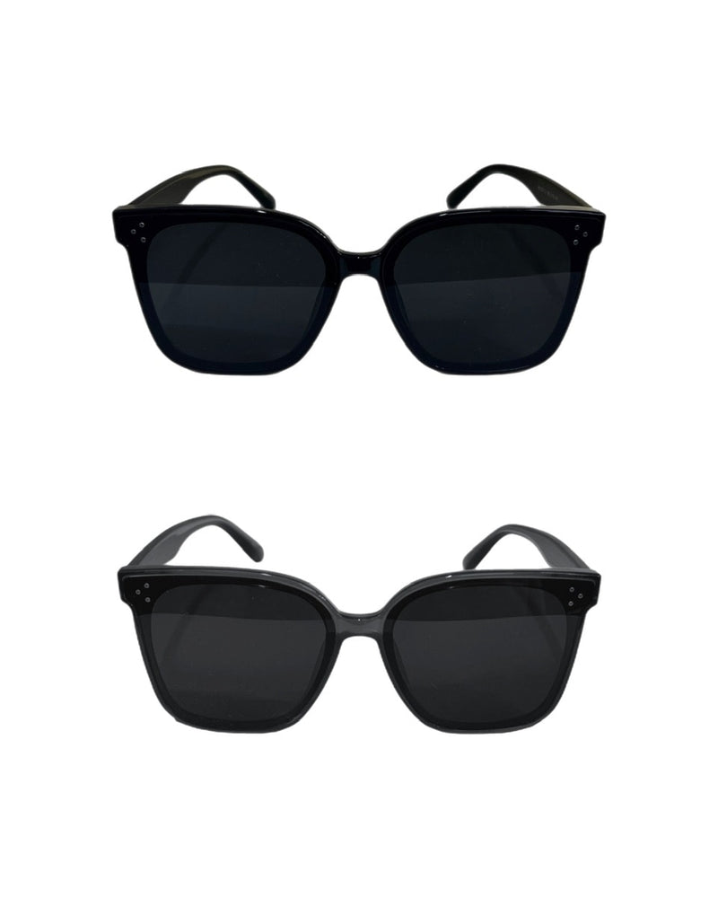 受注制【Chikashitsu +】big frame sunglasses 2 (2color) / 【チカシツプラス】ビッグフレームサングラス