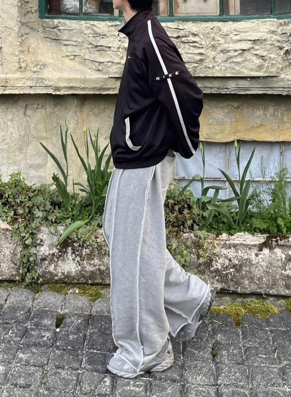 【youll】reverse wide sweat pants (2color)