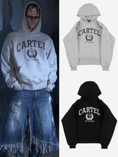 【SUNDAY OFF CLUB】Cartel Shoulder Padded Heavy Terry Hoodie