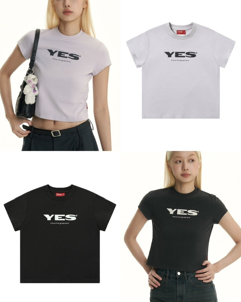 【TGNS】Short Length Yes Logo Tee