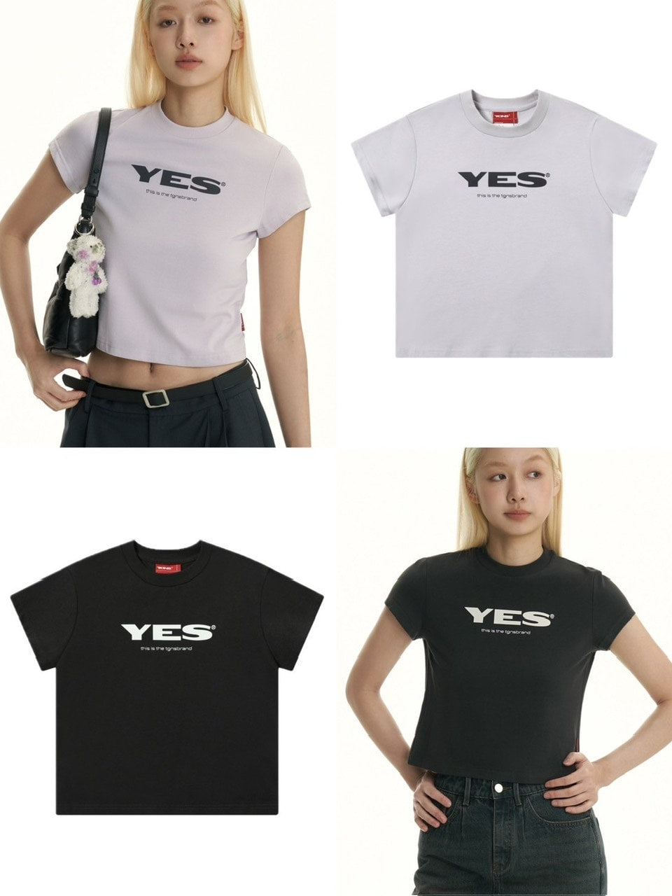 【TGNS】Short Length Yes Logo Tee