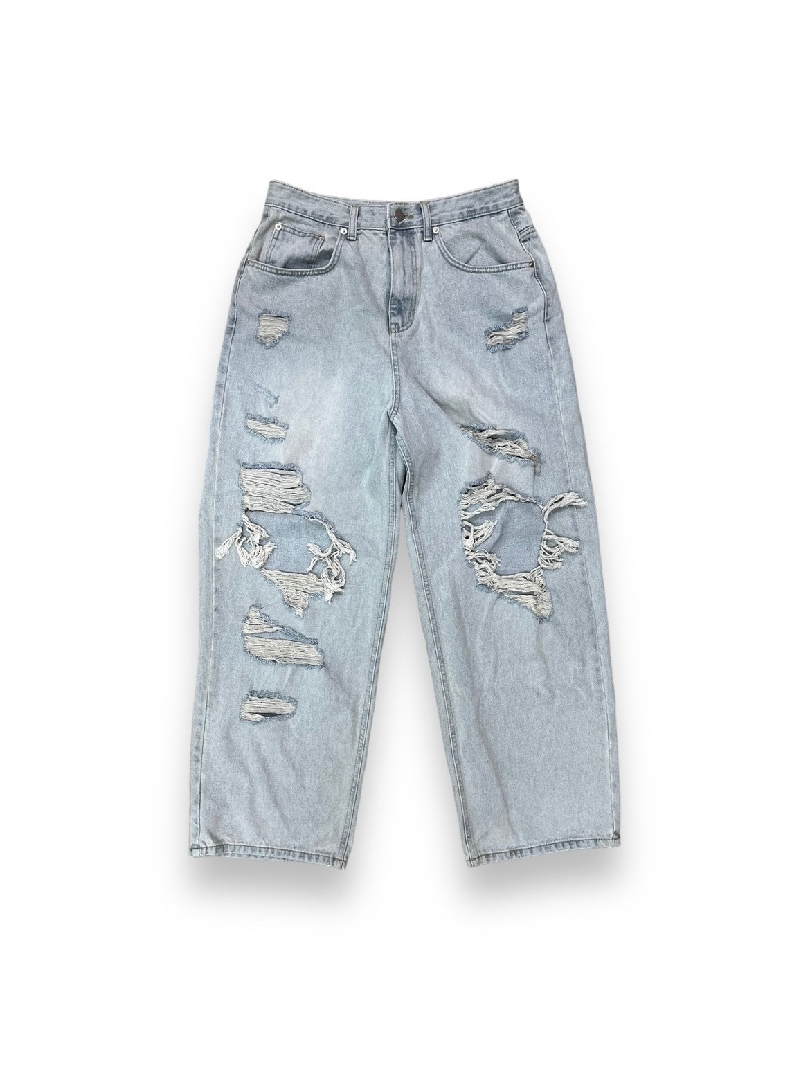 受注制【Bizarre Maiden】grunge crush denim pants (2color)