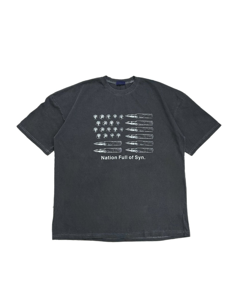 大阪店WEB限定【Chikashitsu +】pigment bullet t-shirt