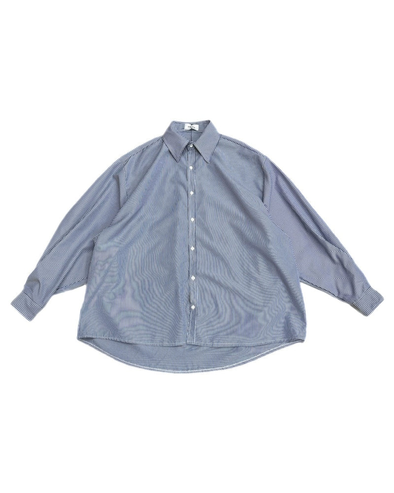受注制【Chikashitsu +】oversized stripe shirt (2color)