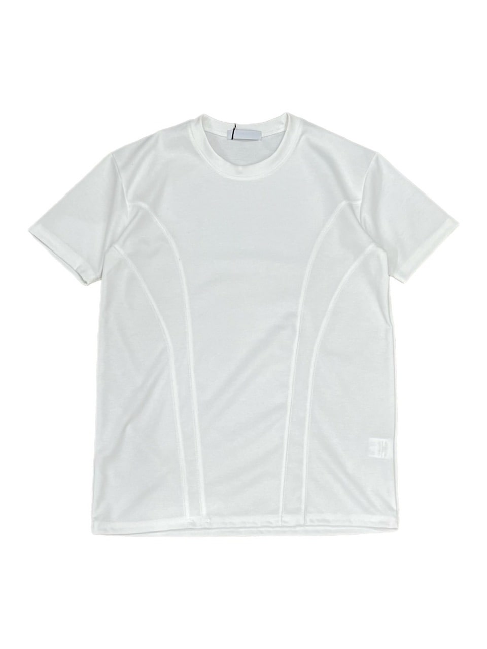 受注制【Chikashitsu +】compact stitch rib t-shirt (3color) / 【チカシツプラス】コンパクトステッチリブ半袖Tシャツ