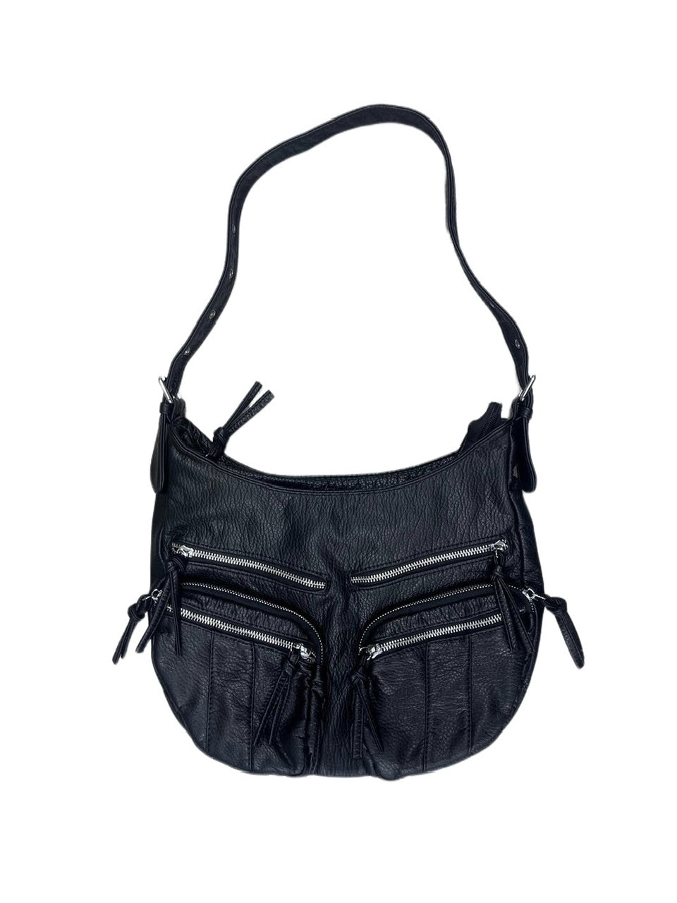 受注制【Never mind the XU】leather shoulder bag (2color