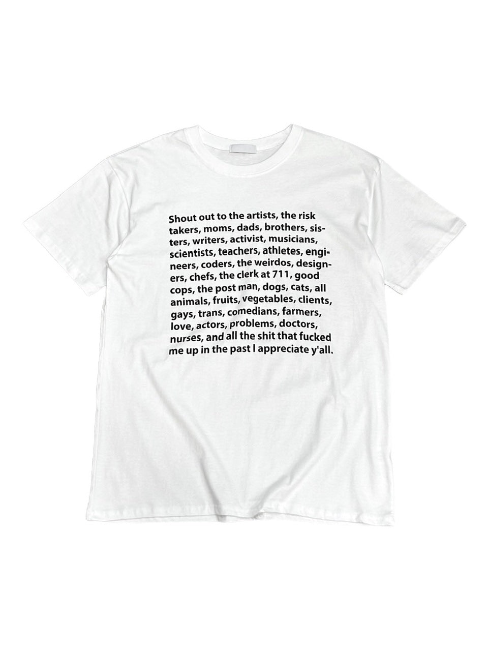 受注制【Chikashitsu +】logo lettering t-shirt (2color) / 【チカシツプラス】ロゴレタリングプリント半袖Tシャツ