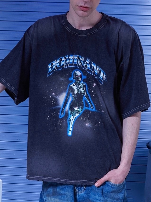 【DOMINANT】Space Mood Washing T-shirt