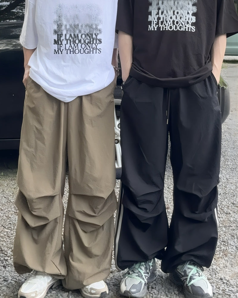 受注制【RENOL】side line parachute pants (2color)