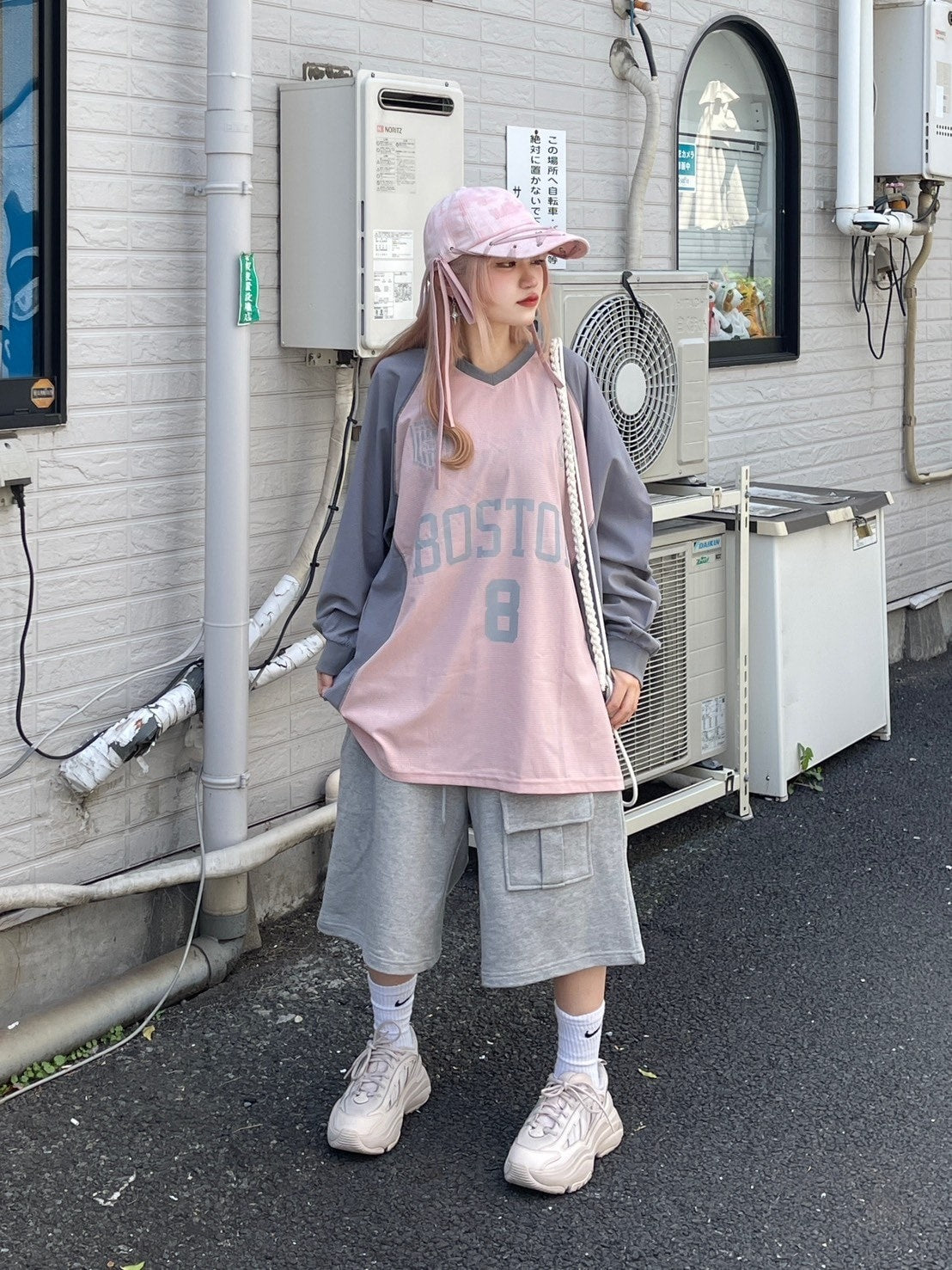 受注制【nmtc +】sports raglan long sleeve tee