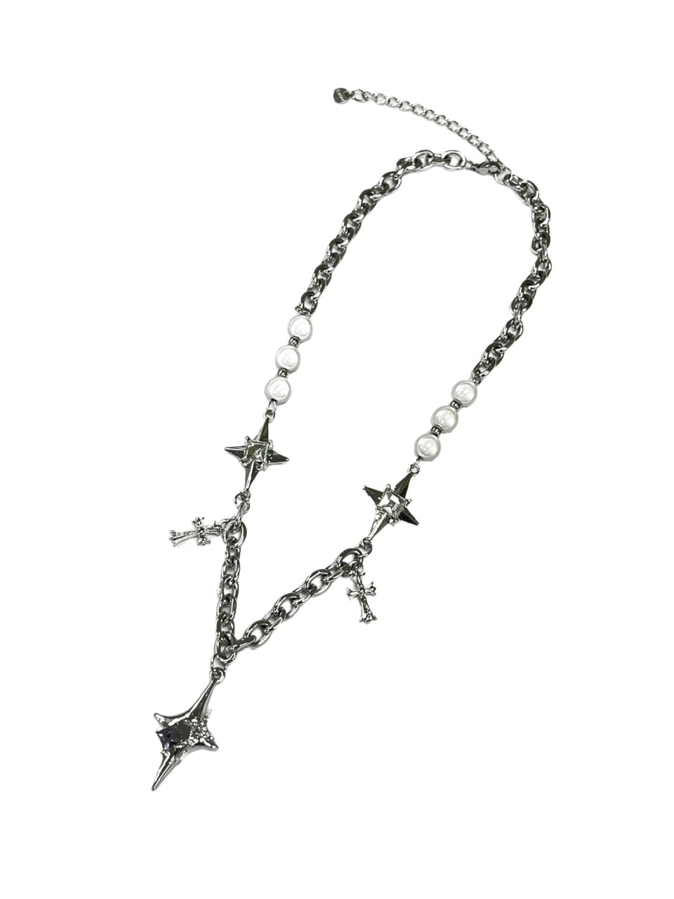 受注制【Never mind the XU】galaxy pearl chain necklace