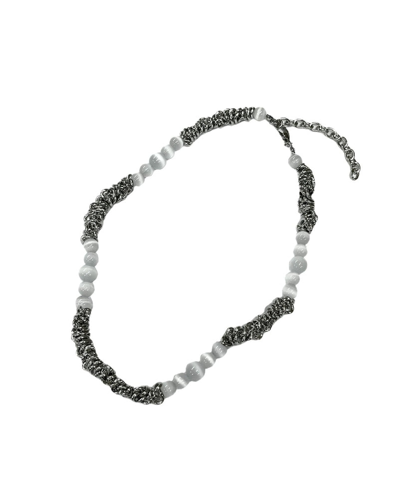 受注制【Never mind the XU】stone chain necklace