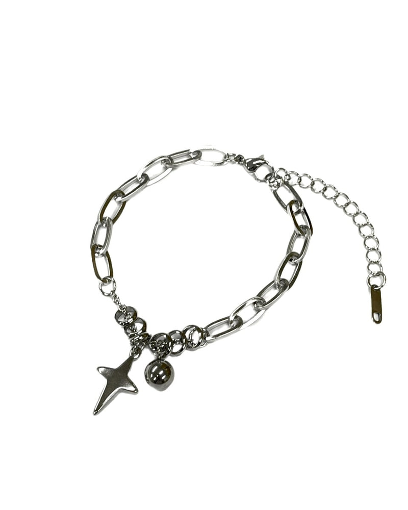 受注制【Never mind the XU】galaxy chain bracelet 2 / 【ネバーマインドザエックスユー】ギャラクシーチェーンブレスレットシルバーブレスレット