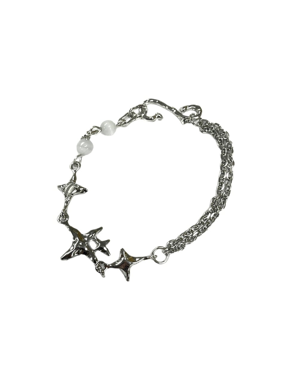 受注制【Never mind the XU】galaxy chain bracelet 3 / 【ネバーマインドザエックスユー】ギャラクシーチェーンブレスレットシルバーブレスレット