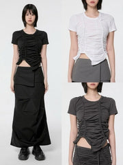 【FLAREUP】Handmade Twisted T-Shirt