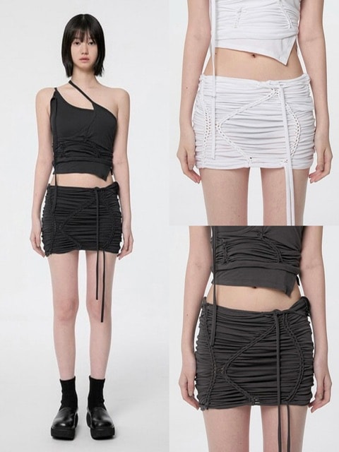 【FLAREUP】Handmade Twisted Skirt