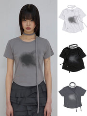 【FLAREUP】Vanish Tie Scarf T-Shirt