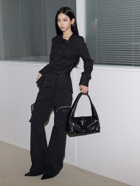 NOT KNOWING】Small Moto Hobo Bag (LEATHER) /【ノットノーイング