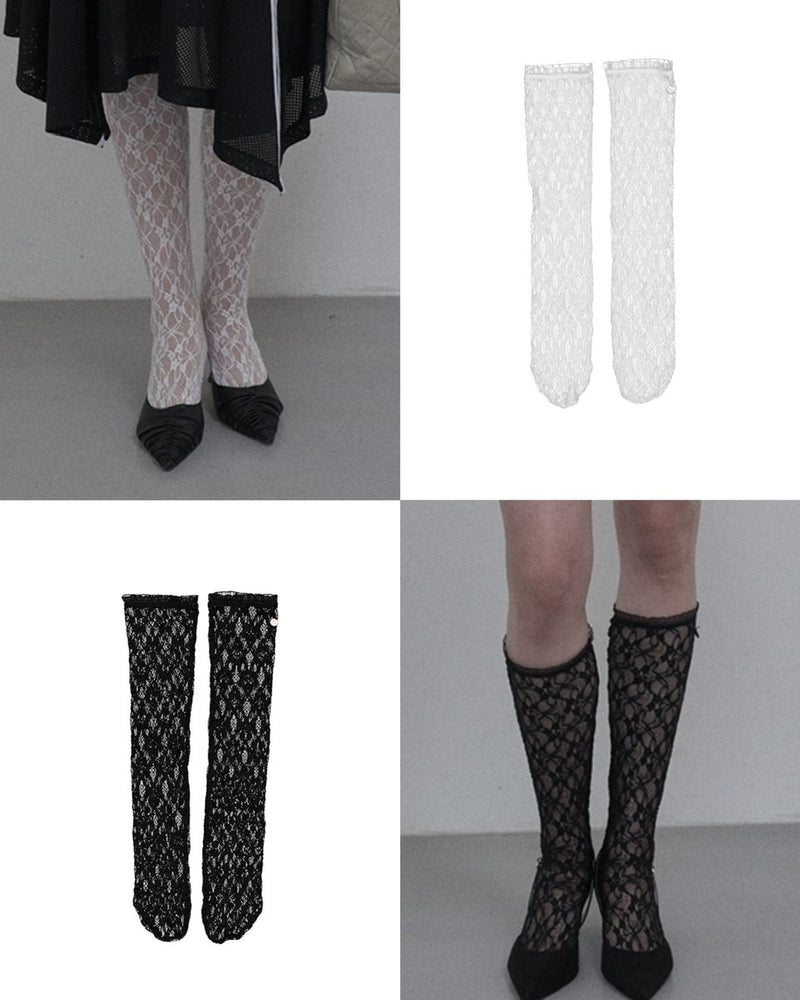 【SETUP‐EXE】LACE LONG SOCKS