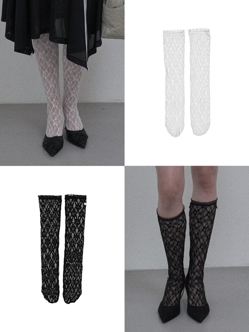 【SETUP‐EXE】LACE LONG SOCKS