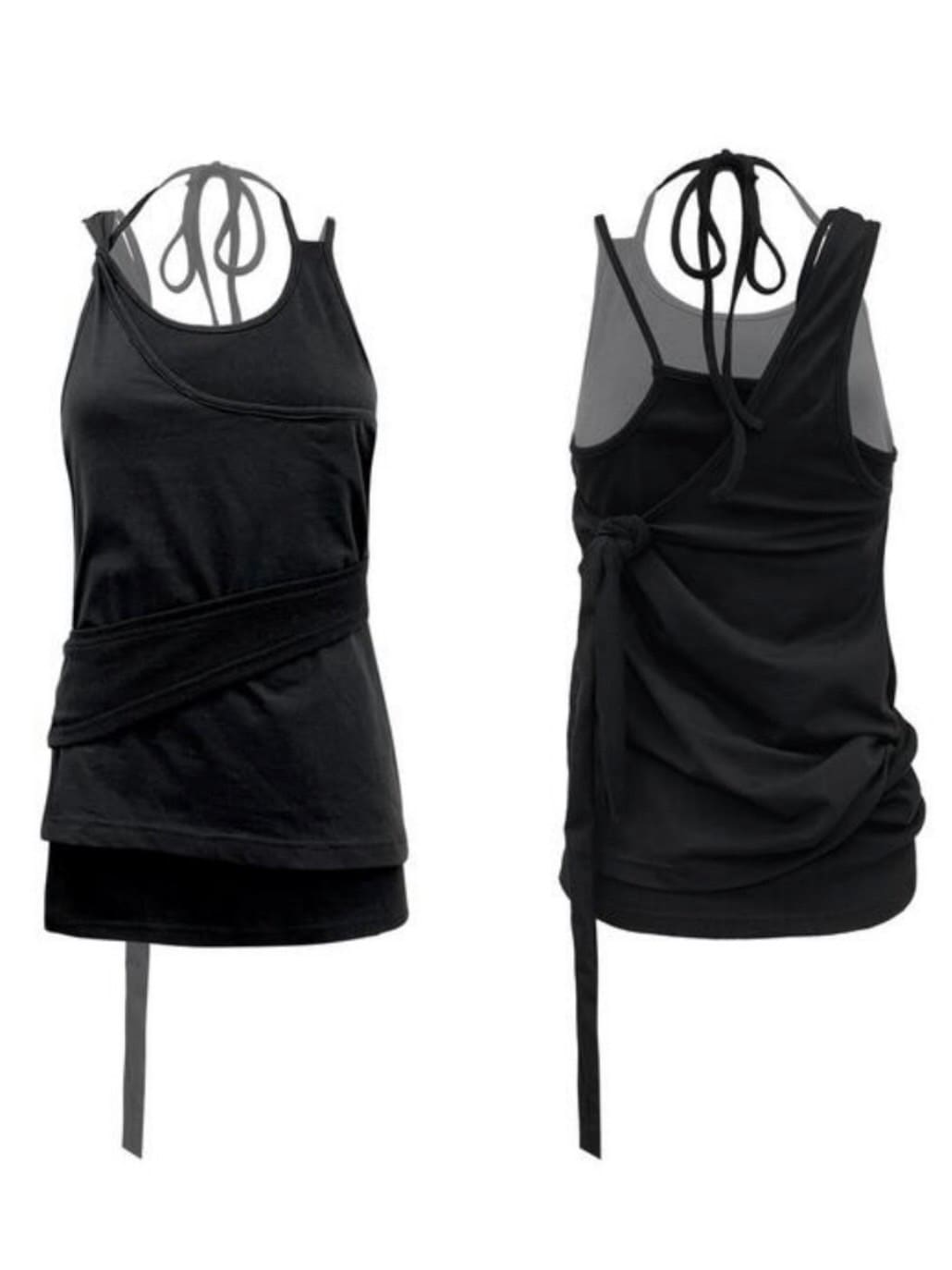 【NACHE】MULTIWAY LAYERED SLEEVELESS