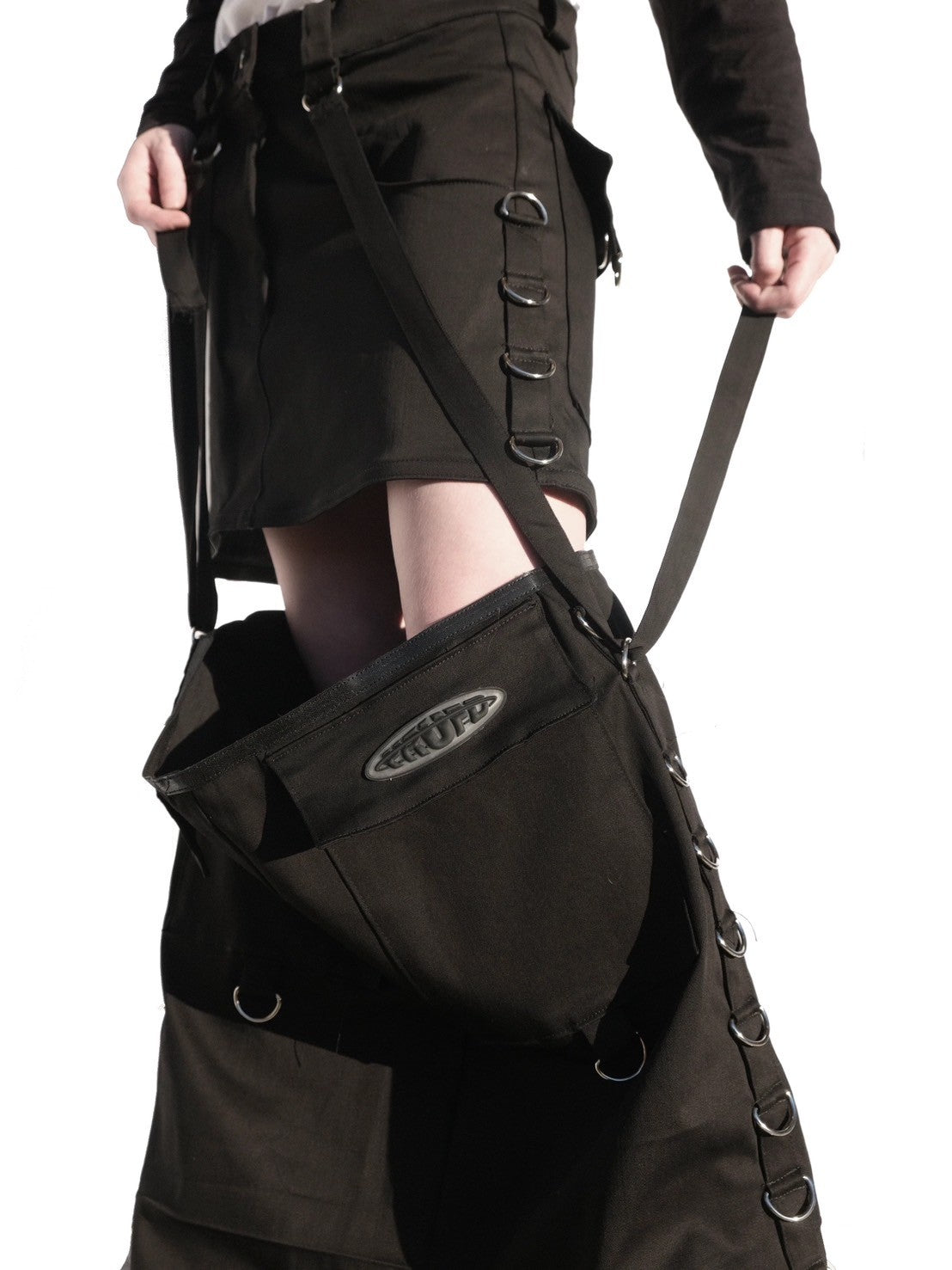 【YRUFO】MECHA SKIRT(COTTON)