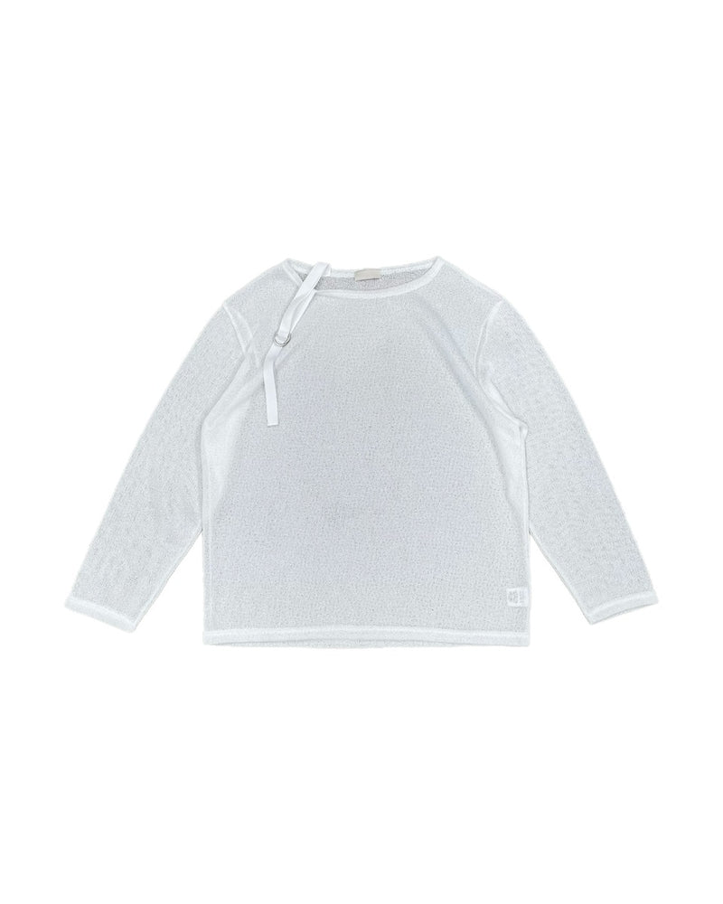 受注制【Chikashitsu +】belt design summer knit (3color)
