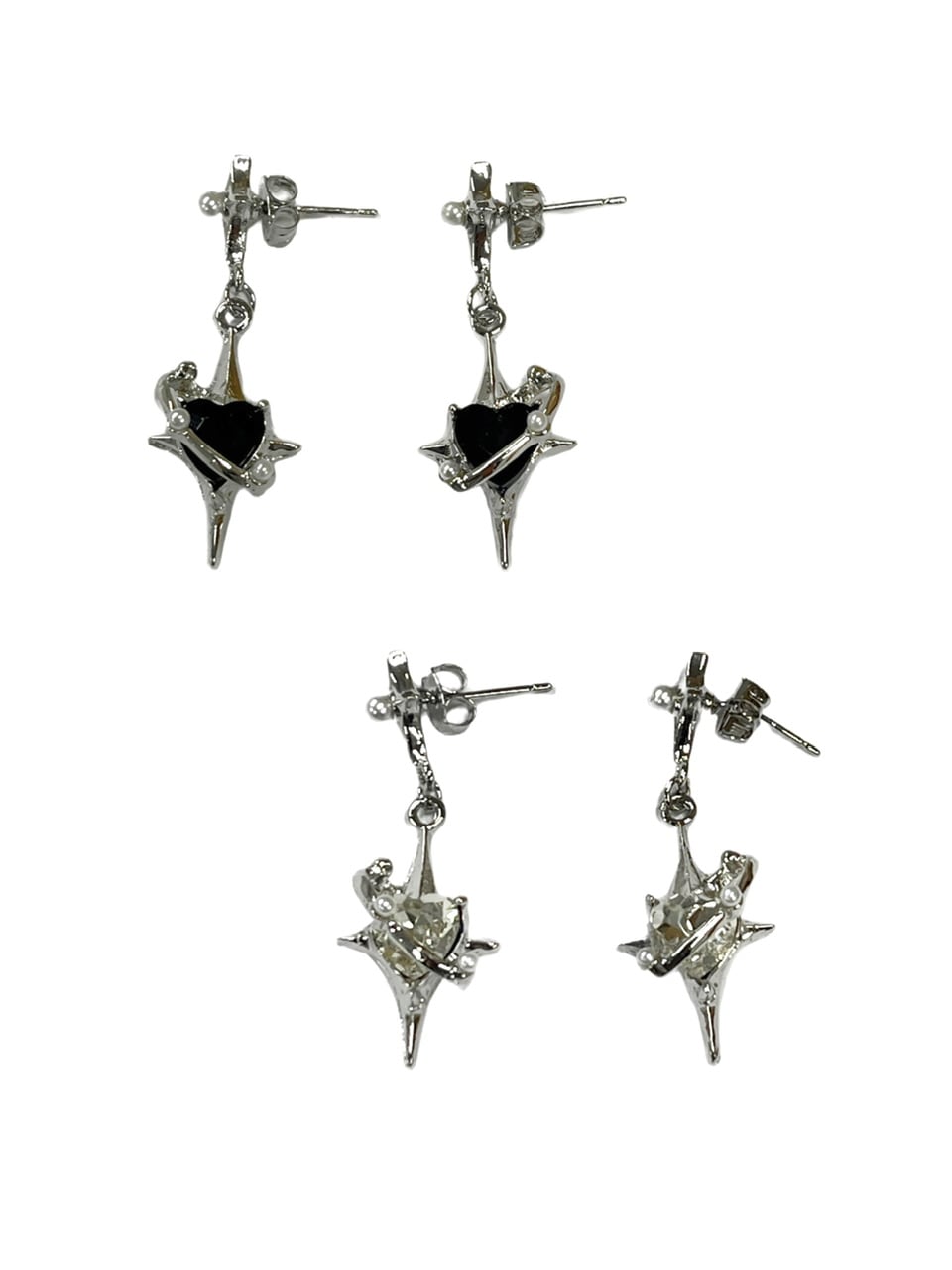 受注制【Never mind the XU】heart galaxy pierce (2color)