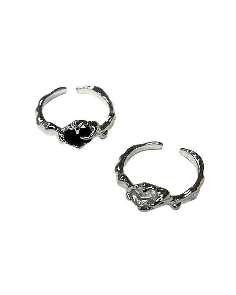 受注制【Never mind the XU】stone ring 2 (2color)