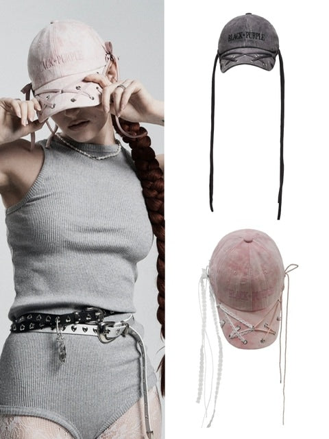 【BLACK PURPLE】Vortex strap eyelet cap
