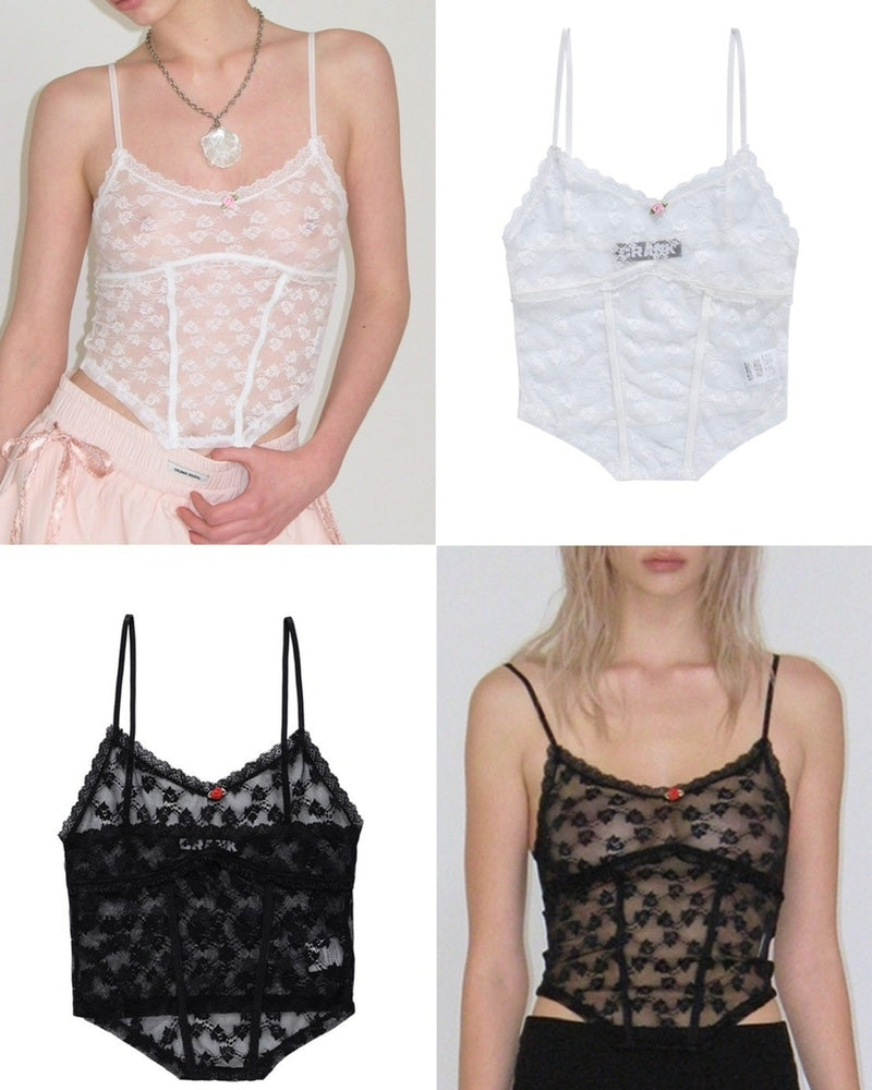 【CRANK】LACE CORSET SLEEVELESS