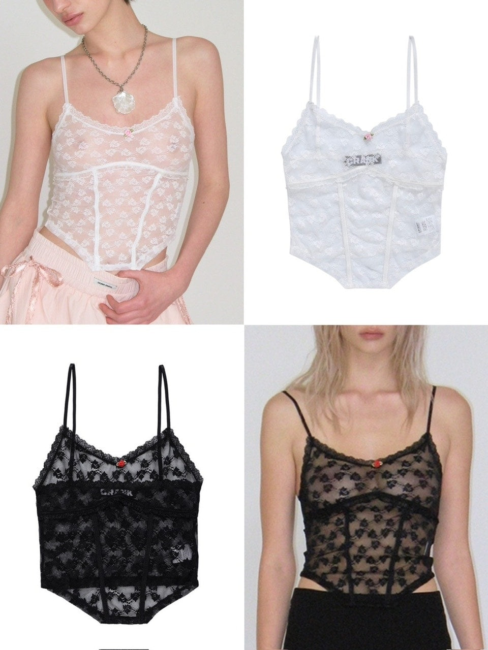 【CRANK】LACE CORSET SLEEVELESS