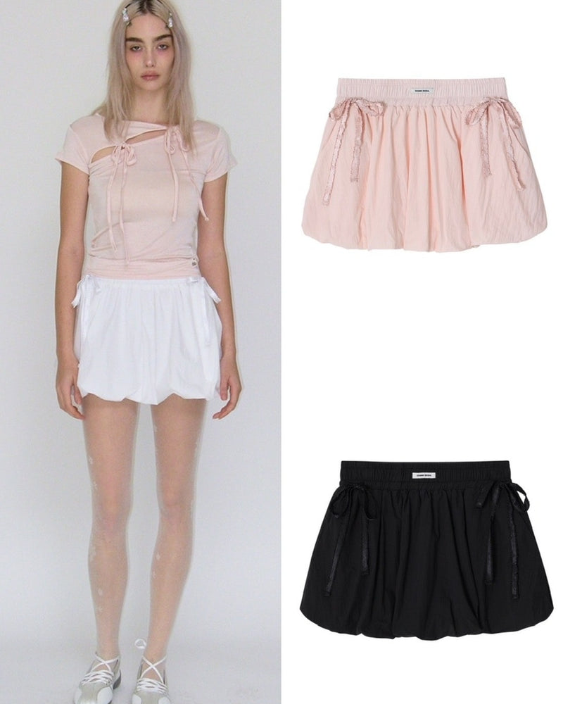【CRANK】SHIRRING BALLOON SKIRT