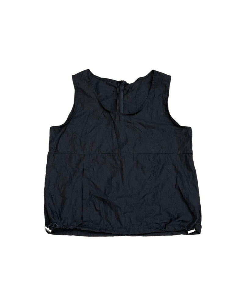 受注制【OaKS】nylon cropped vest (3color)