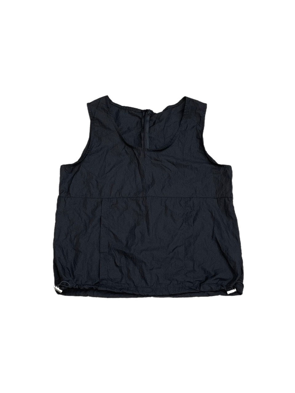 受注制【OaKS】nylon cropped vest (3color)